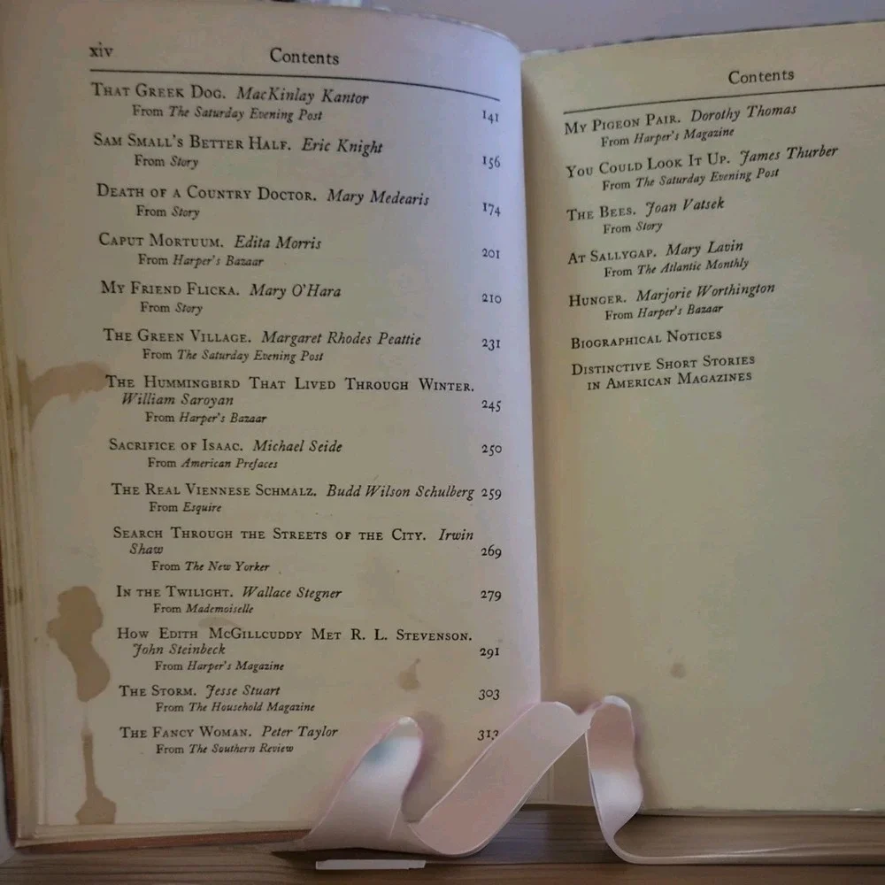 1942 The Best American Short Stories Martha Foley Houghton‎ Mifflin Hardcover...